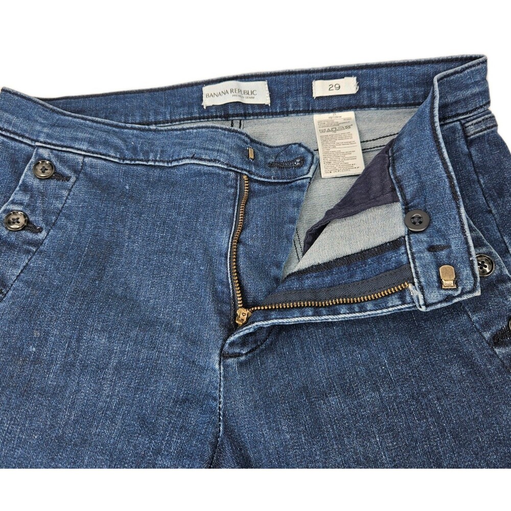 Banana Republic Premium Denim Sailor Flare Jeans, Size 29 (6) - Picture 6 of 10